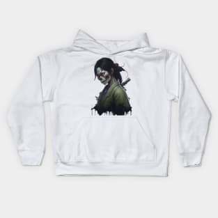 Korean zombie girl Kids Hoodie